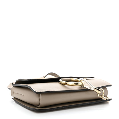Chloe Suede Calfskin Small Faye Shoulder Bag Motty Grey 4 of 10