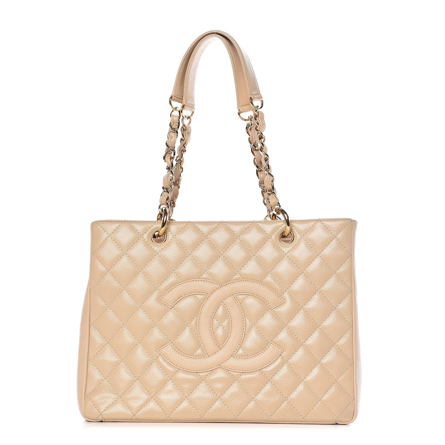 Chanel Caviar Quilted Grand Shopping Tote GST Beige Clair 1 of 20
