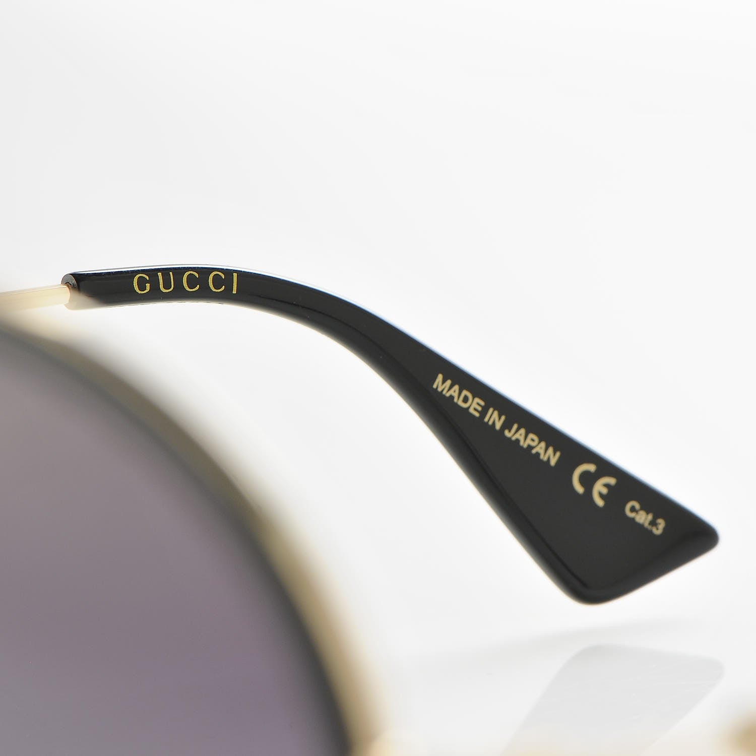 Gucci Round Sunglasses GG 0061S Black 6 of 7