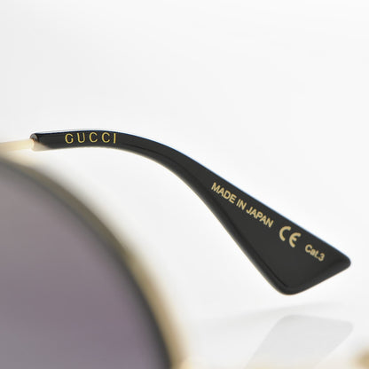 Gucci Round Sunglasses GG 0061S Black 6 of 7