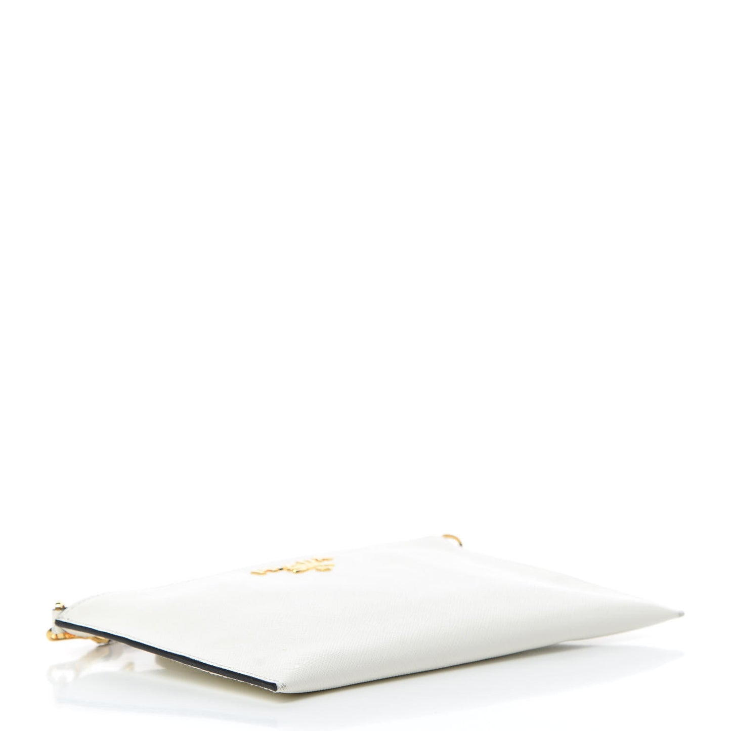 Saffiano Small Flat Pouch Talco