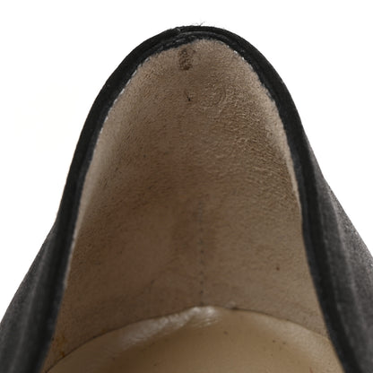 Christian Dior Satin Mirror Bow Pumps 37 Black 10 of 10