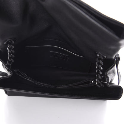 Saint Laurent Grain De Poudre Medium West Hollywood Monogram Fold-Over Black 5 of 9