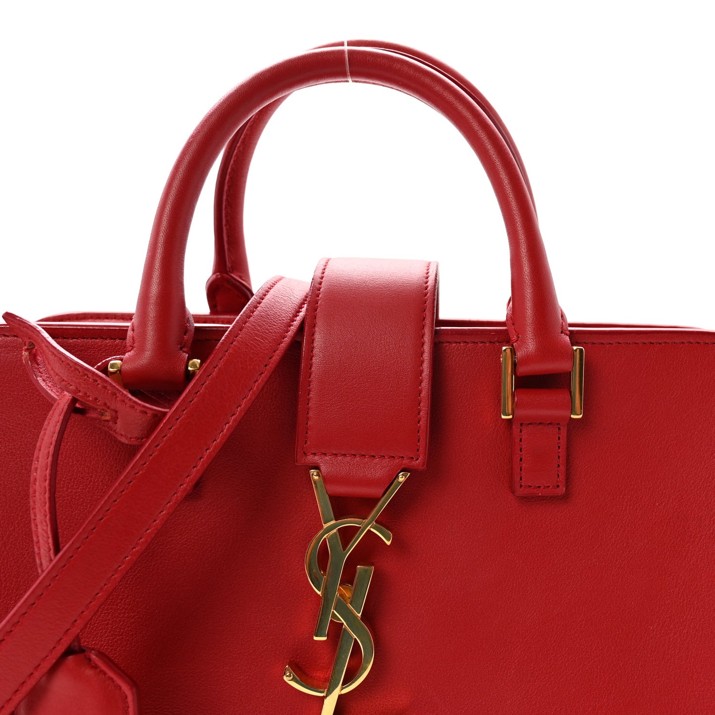 Calfskin Baby Monogram Cabas Red