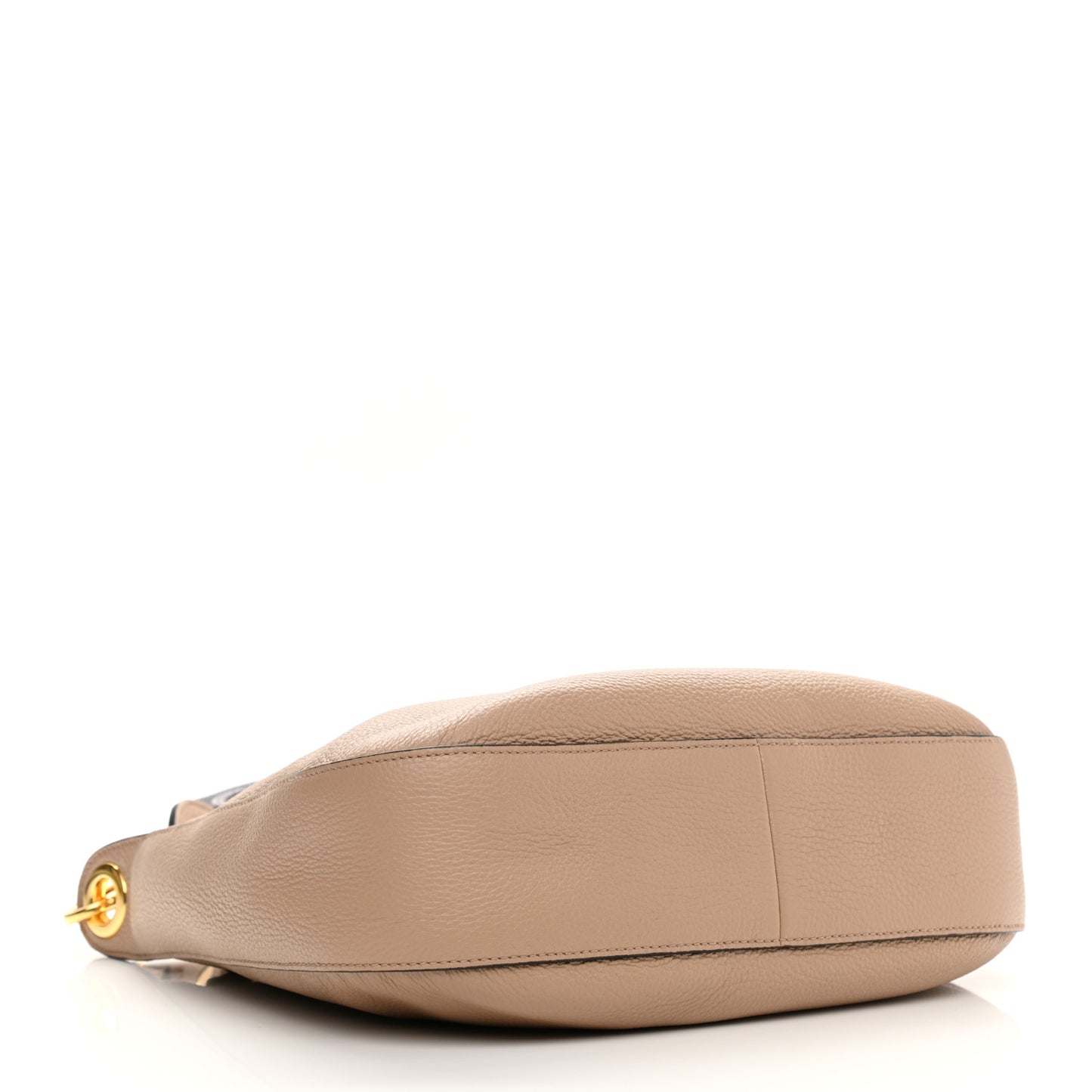 Vitello Phenix Zippered Messenger Hobo Cammeo