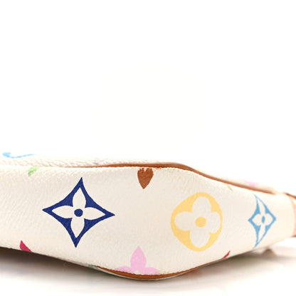 Louis Vuitton Monogram Multicolor Pochette Accessories White 9 of 9