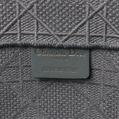 Christian Dior Canvas Embroidered Cannage Medium Book Tote Stone 6 of 15
