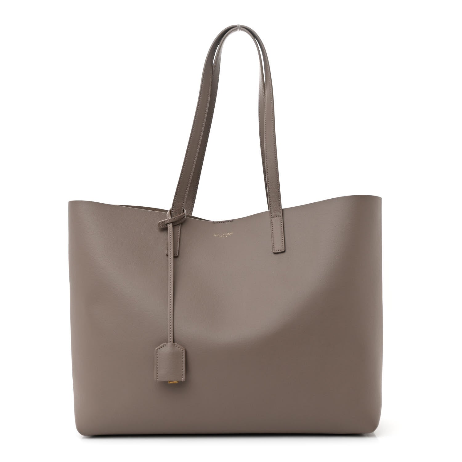 Saint Laurent Calfskin Large Shopping Tote Mink 1 of 12