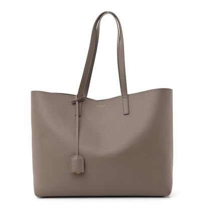 Saint Laurent Calfskin Large Shopping Tote Mink 1 of 12