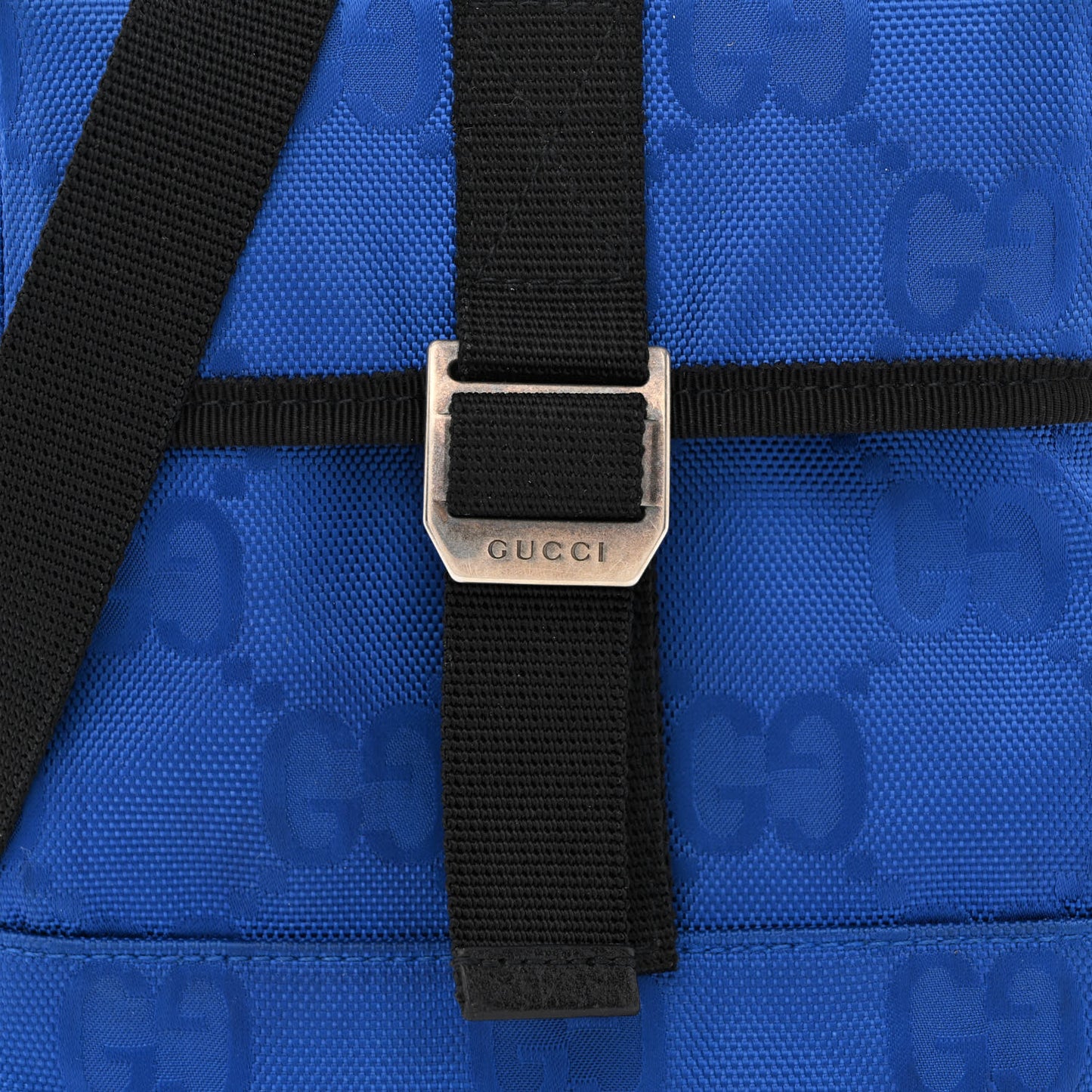 Econyl Nylon Monogram Off The Grid Messenger Bag Orient Blue Black