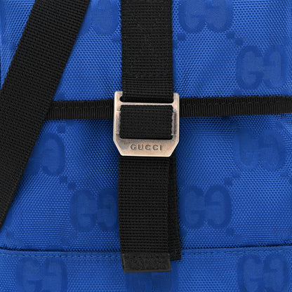 Gucci Econyl Nylon Monogram Off The Grid Messenger Bag Orient Blue Black 8 of 11