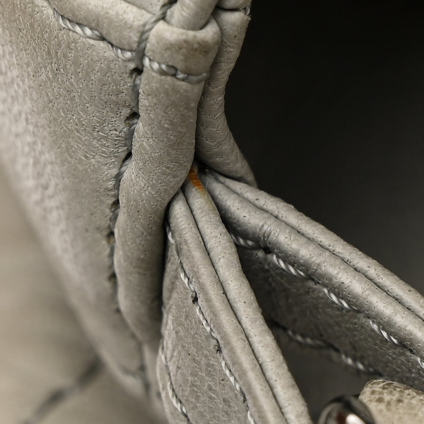 Lambskin Maxi Quilted Chanel 3 Flap Bag Grey