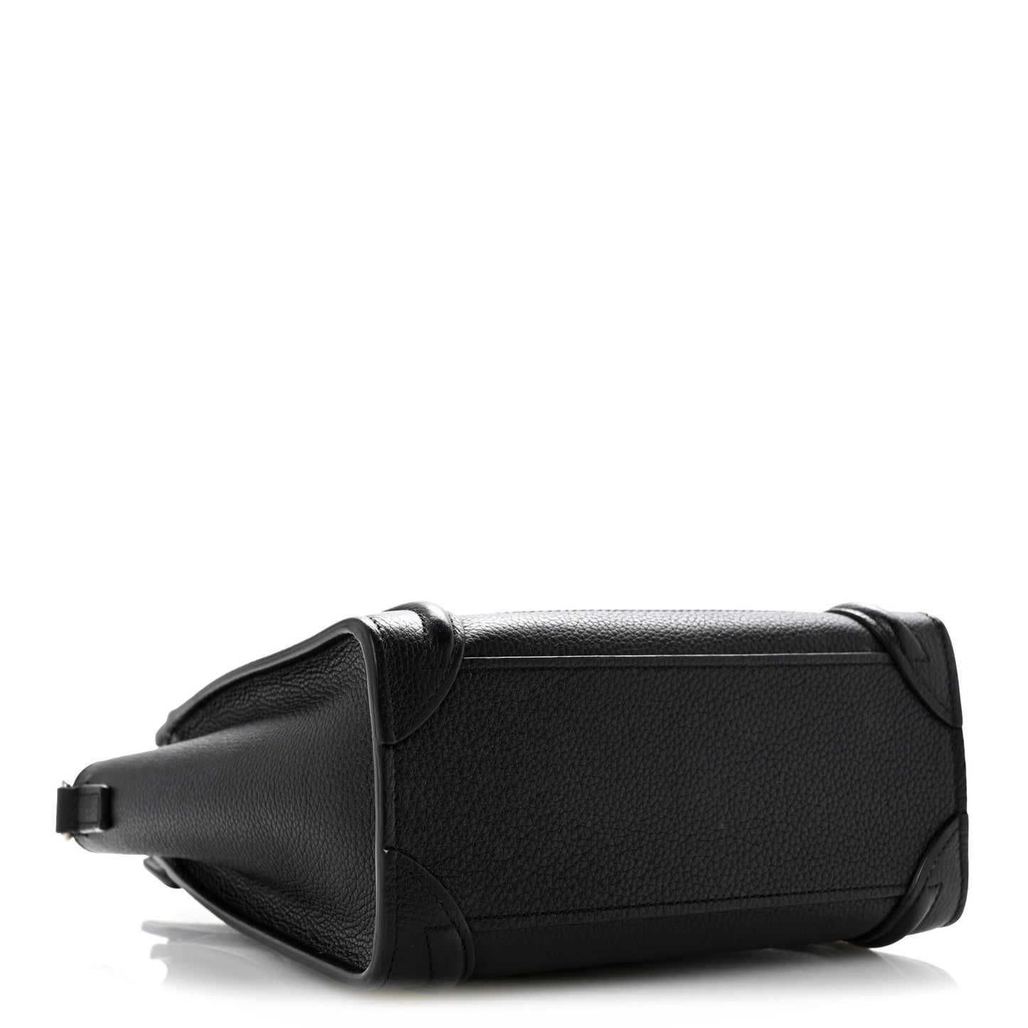 Drummed Calfskin Nano Luggage Black