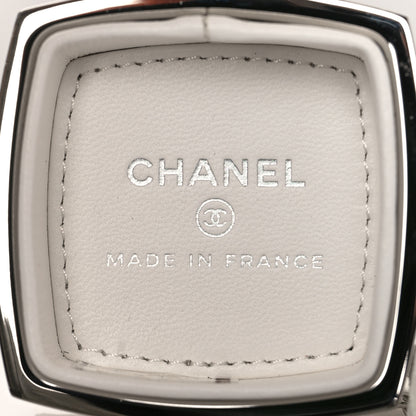 Chanel Patent Goatskin Quilted Clutch With Chain White 10 of 10