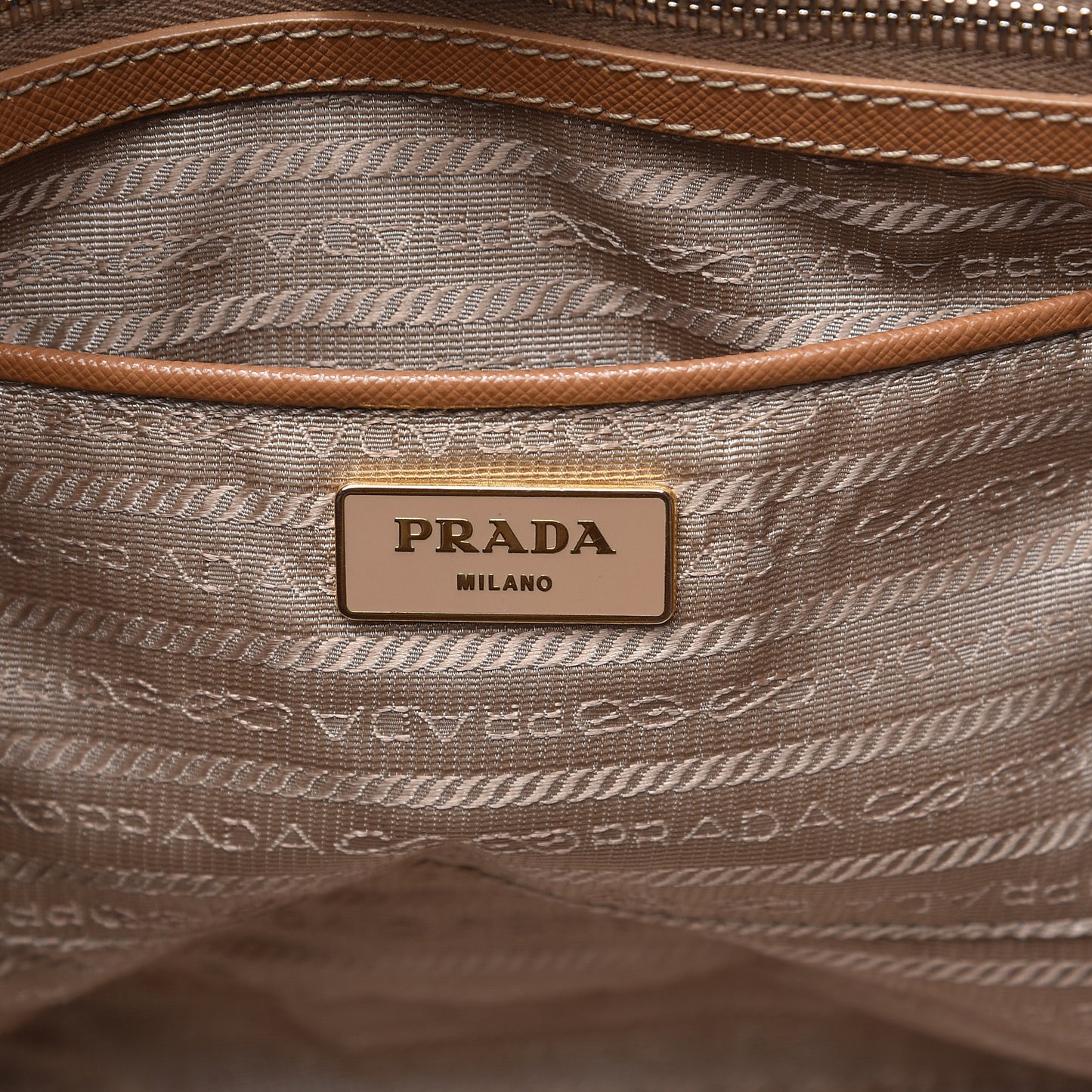 Saffiano Lux Large Tote Caramel