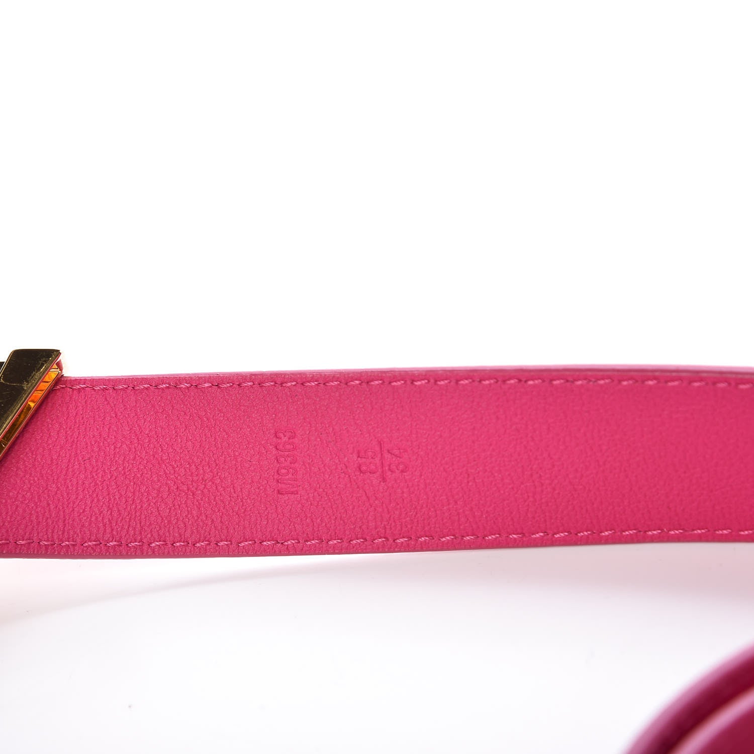 Louis Vuitton Taurillon Calfskin Essential V 30mm Belt 85 34 Fuchsia 4 of 9
