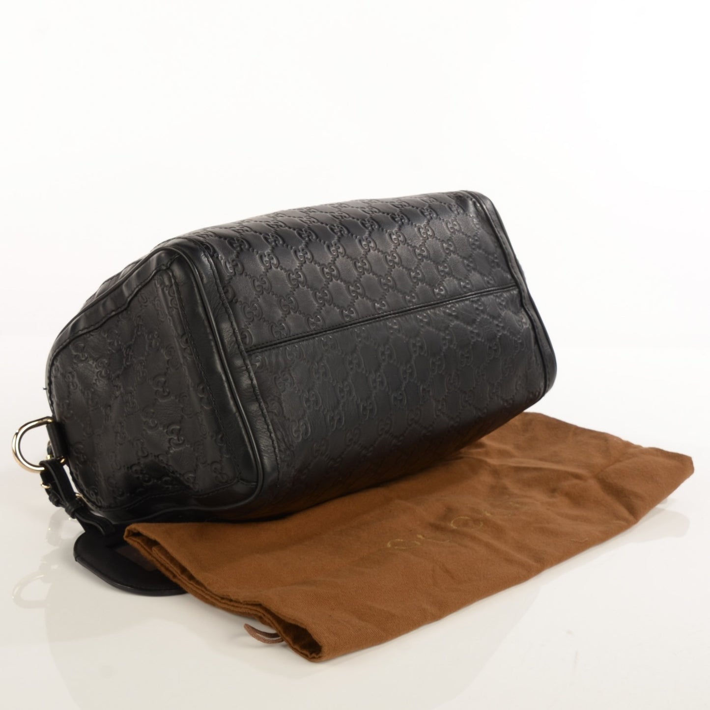 Guccissima Medium Techno Tag Boston Black