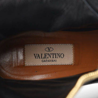 Valentino Garavani Calfskin Rebelle Boots 37 Black 12 of 12