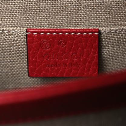 Gucci Dollar Calfskin Small Interlocking G Shoulder Bag Red 6 of 13