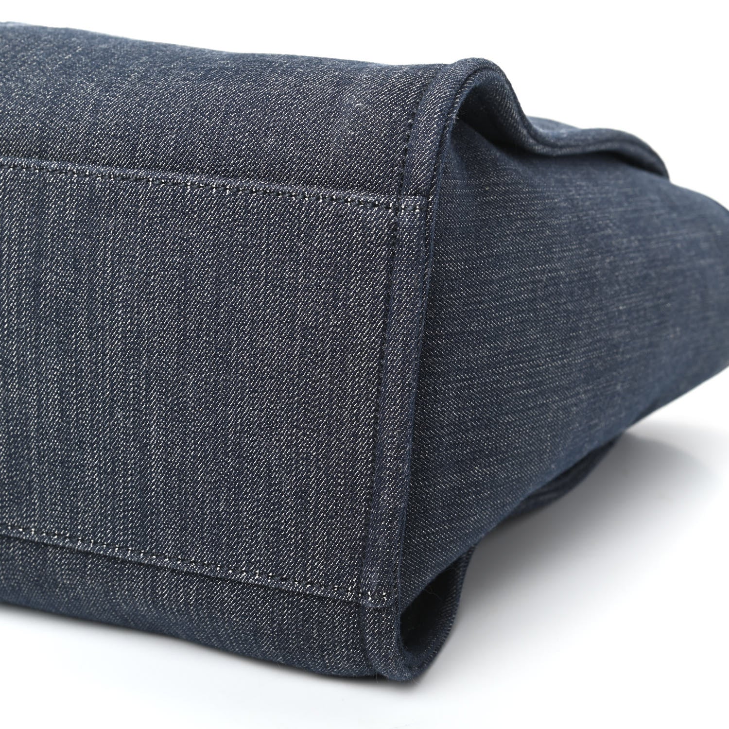 Chanel Denim Medium Deauville Tote Dark Blue 9 of 9