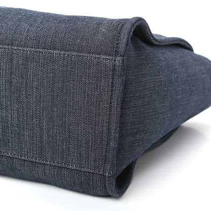 Chanel Denim Medium Deauville Tote Dark Blue 9 of 9