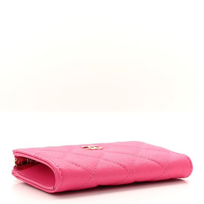 Chanel Caviar Quilted Zipped Key Holder Case Pink 3 of 7