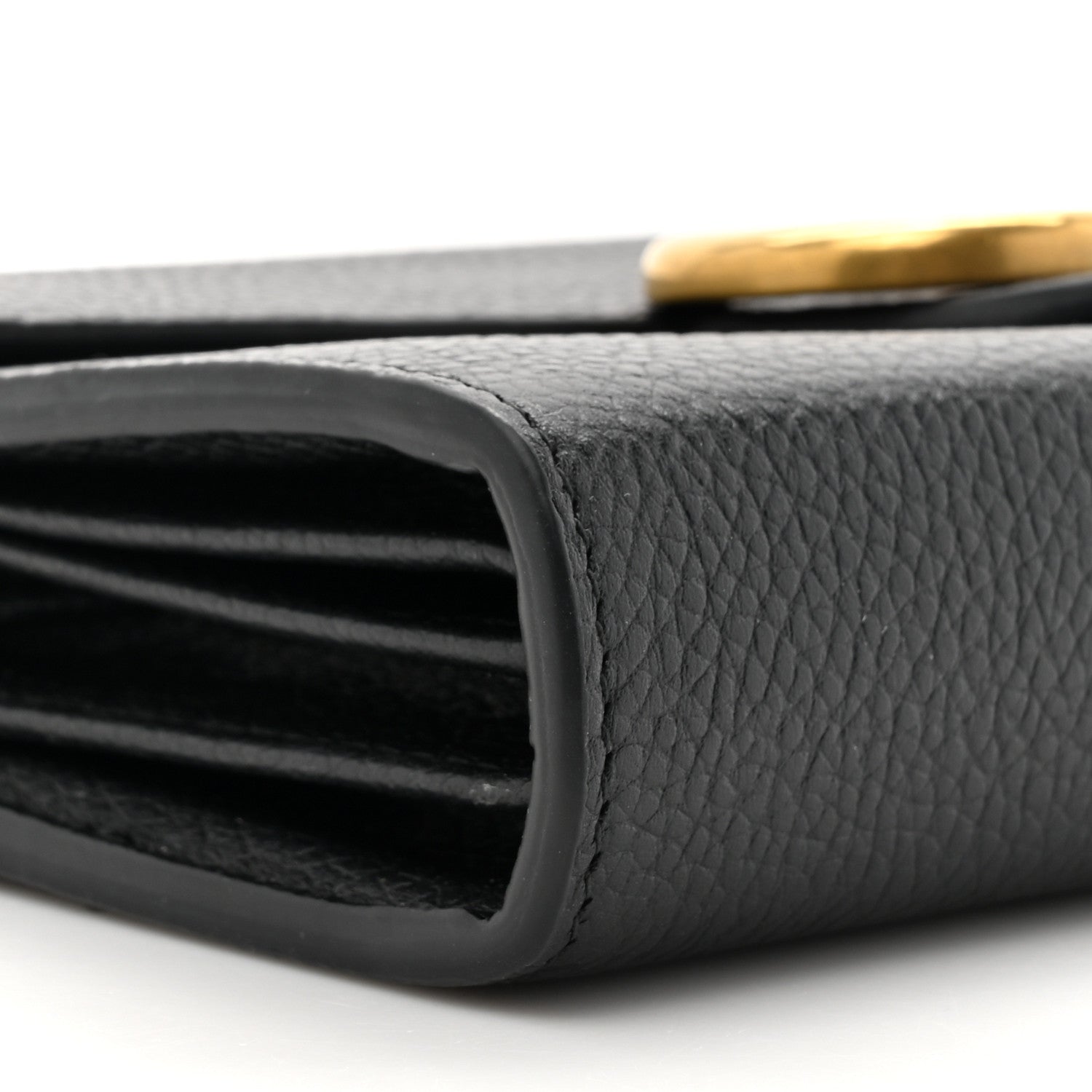 Gucci Calfskin GG Marmont Chain Wallet Bag Black 11 of 13