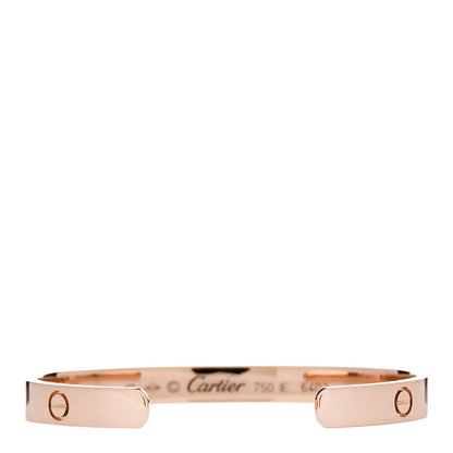 Cartier 18K Pink Gold LOVE Cuff Bracelet 17 2 of 3