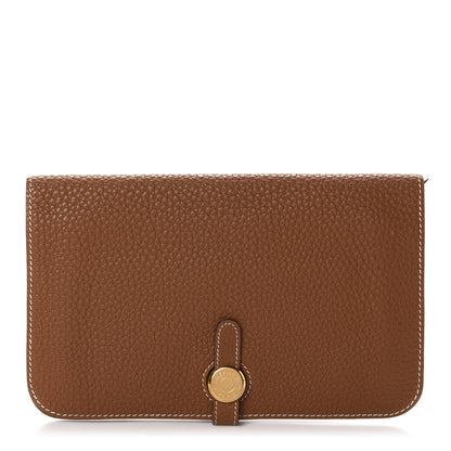 Hermes Togo Dogon Duo Wallet Gold 1 of 9
