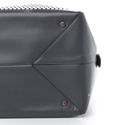 Alaia Calfskin Lux Laser Cut Tote Anthracite 12 of 18