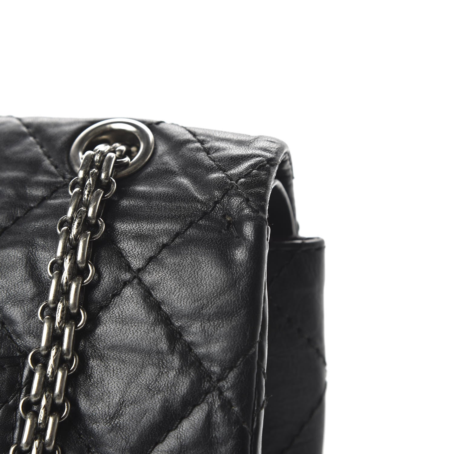 Chanel Aged Calfskin Quilted 2.55 Reissue 227 Flap Black 8 of 11