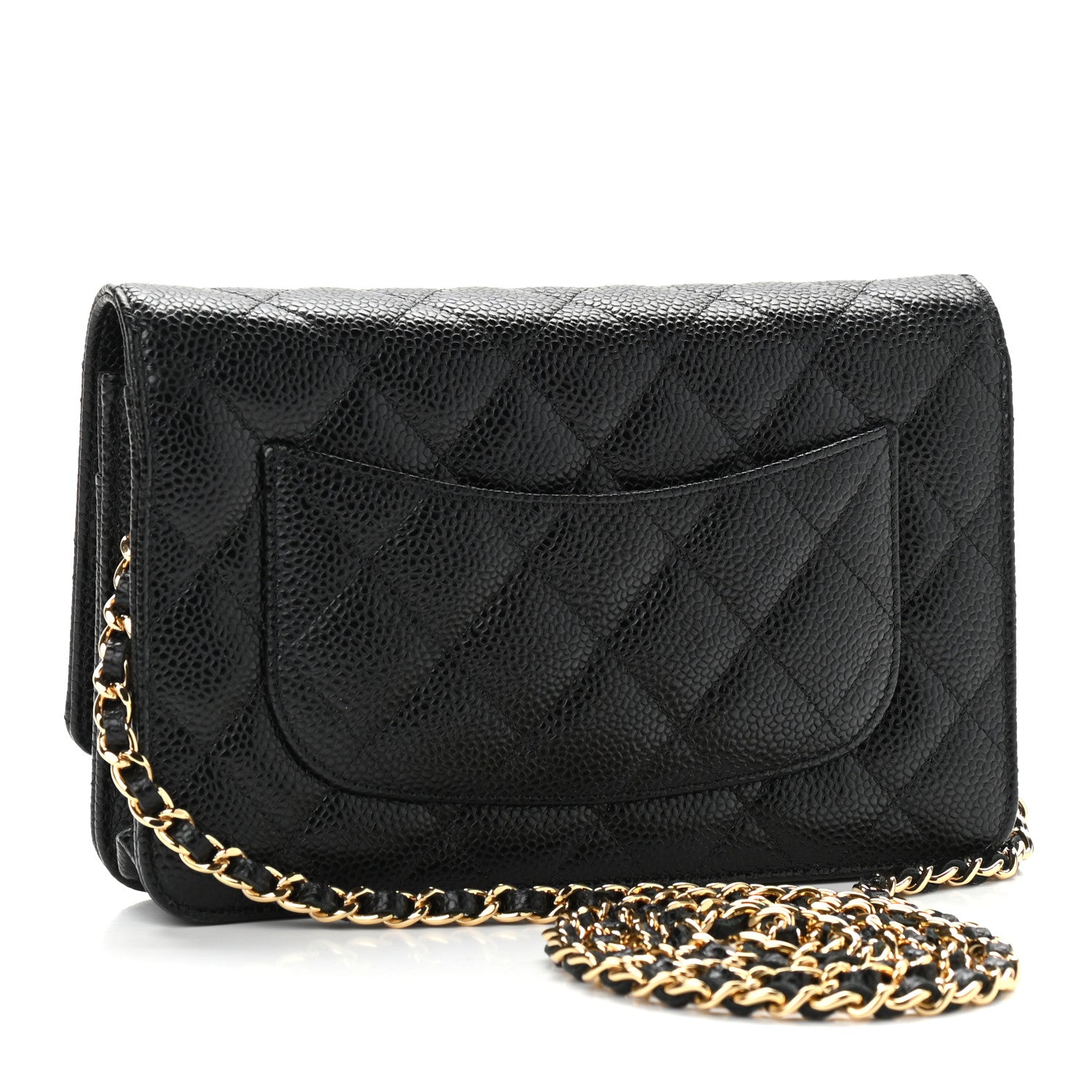 Chanel Caviar Quilted Wallet On Chain WOC Black 3 of 12