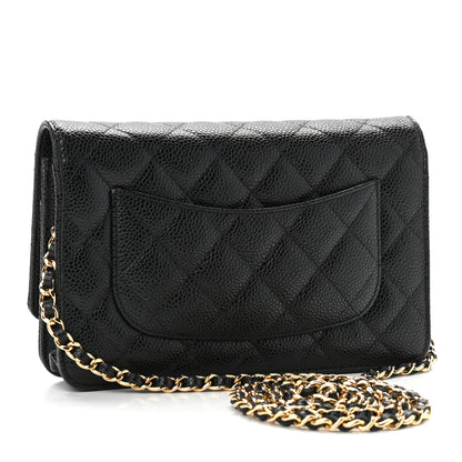 Chanel Caviar Quilted Wallet On Chain WOC Black 3 of 12