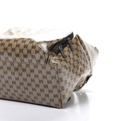 Gucci Crystal Monogram Backpack Dark Brown 6 of 10