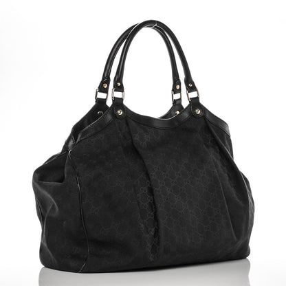 Gucci Monogram Large Sukey Tote Black 3 of 13
