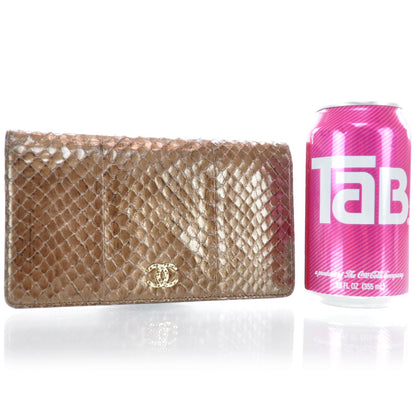 Chanel Python Yen Wallet Bronze 2 of 7