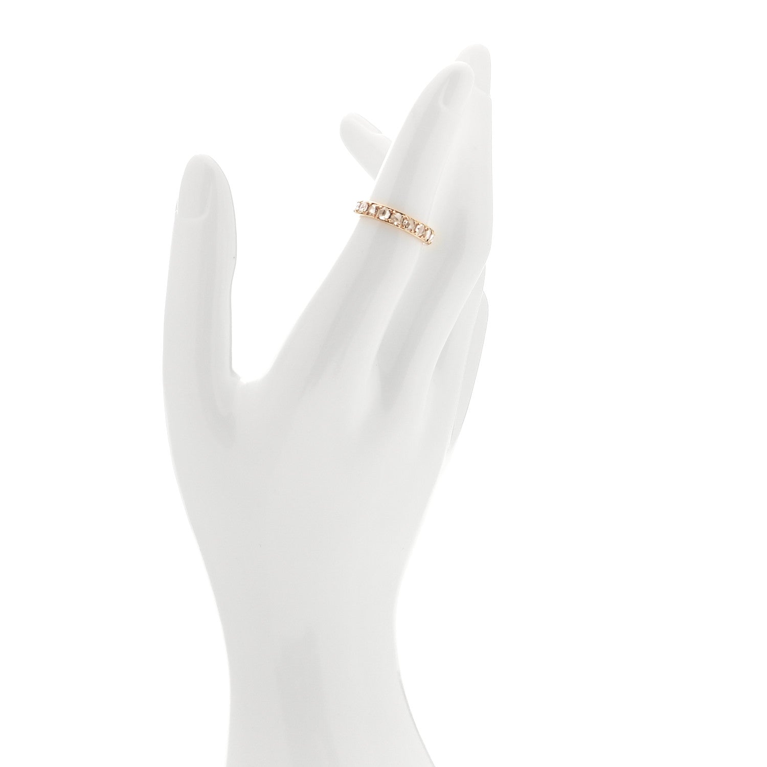 Tiffany 18K Rose Gold Diamond Metro Rose Cut Eternity Band Ring 49 4.75 2 of 5