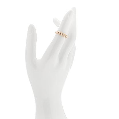 Tiffany 18K Rose Gold Diamond Metro Rose Cut Eternity Band Ring 49 4.75 2 of 5