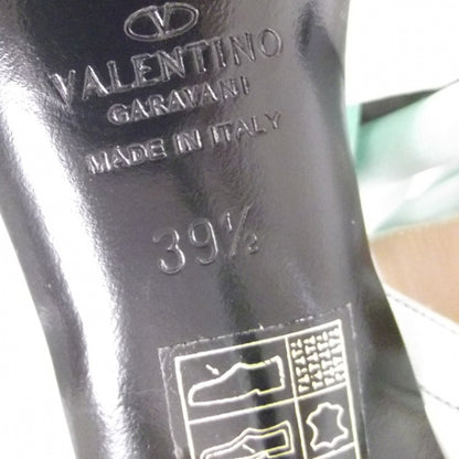 Valentino Garavani Satin Feather Sandals 39.5 Teal 5 of 8