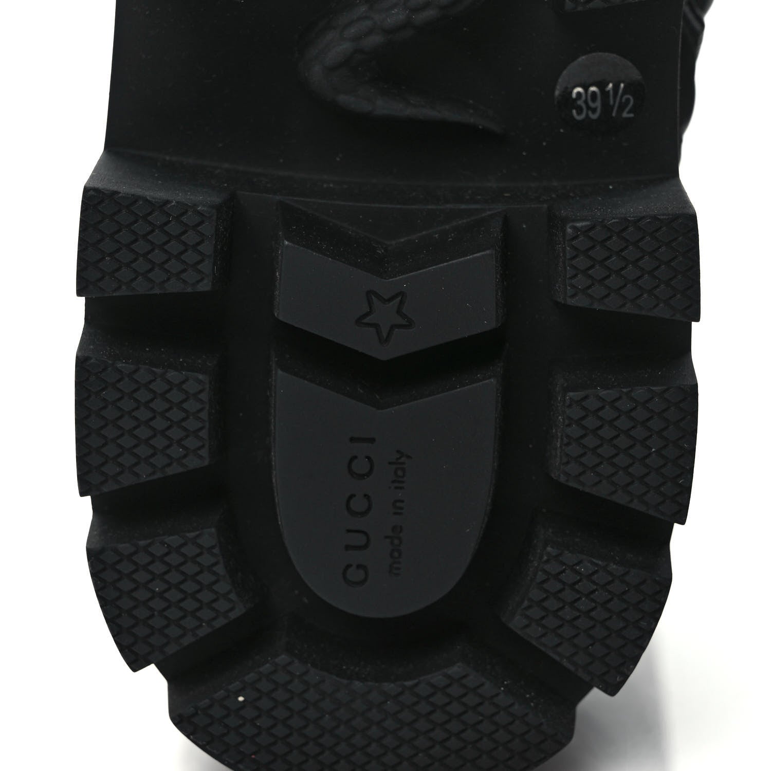 Gucci Nappa Frances GG Matelasse Platform Combat Boots 39.5 Black 6 of 8