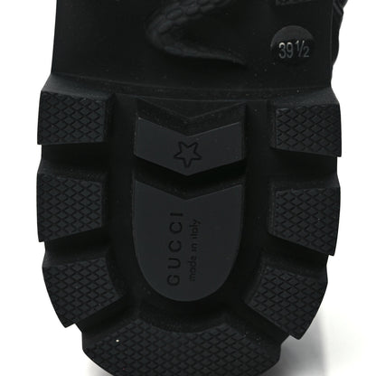 Gucci Nappa Frances GG Matelasse Platform Combat Boots 39.5 Black 6 of 8