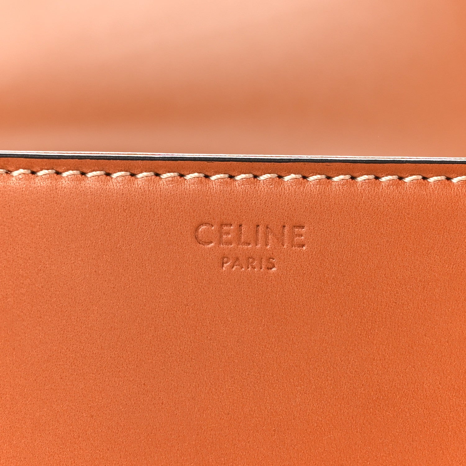 Celine Natural Calfskin Medium Triomphe Tan 5 of 9