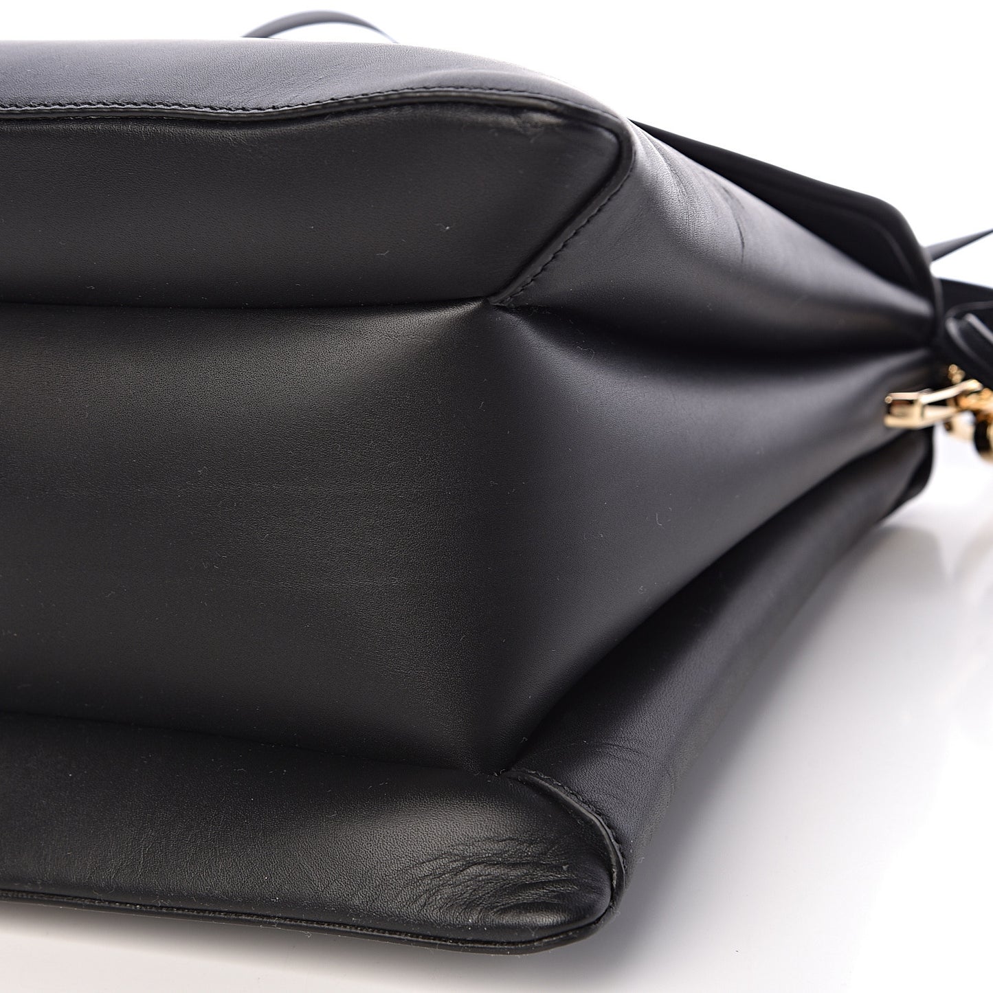 New Calfskin Medium Ingrid Top Handle Bag Black