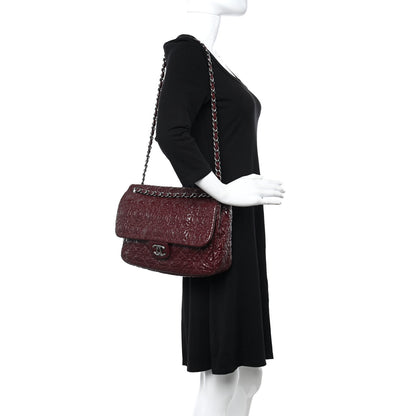 Chanel Vinyl Rock In Moscow Single Flap Dark Red 2 of 9