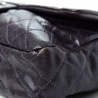 Chanel Iridescent Caviar Quilted Large Chic Flap Dark Purple 10 of 11