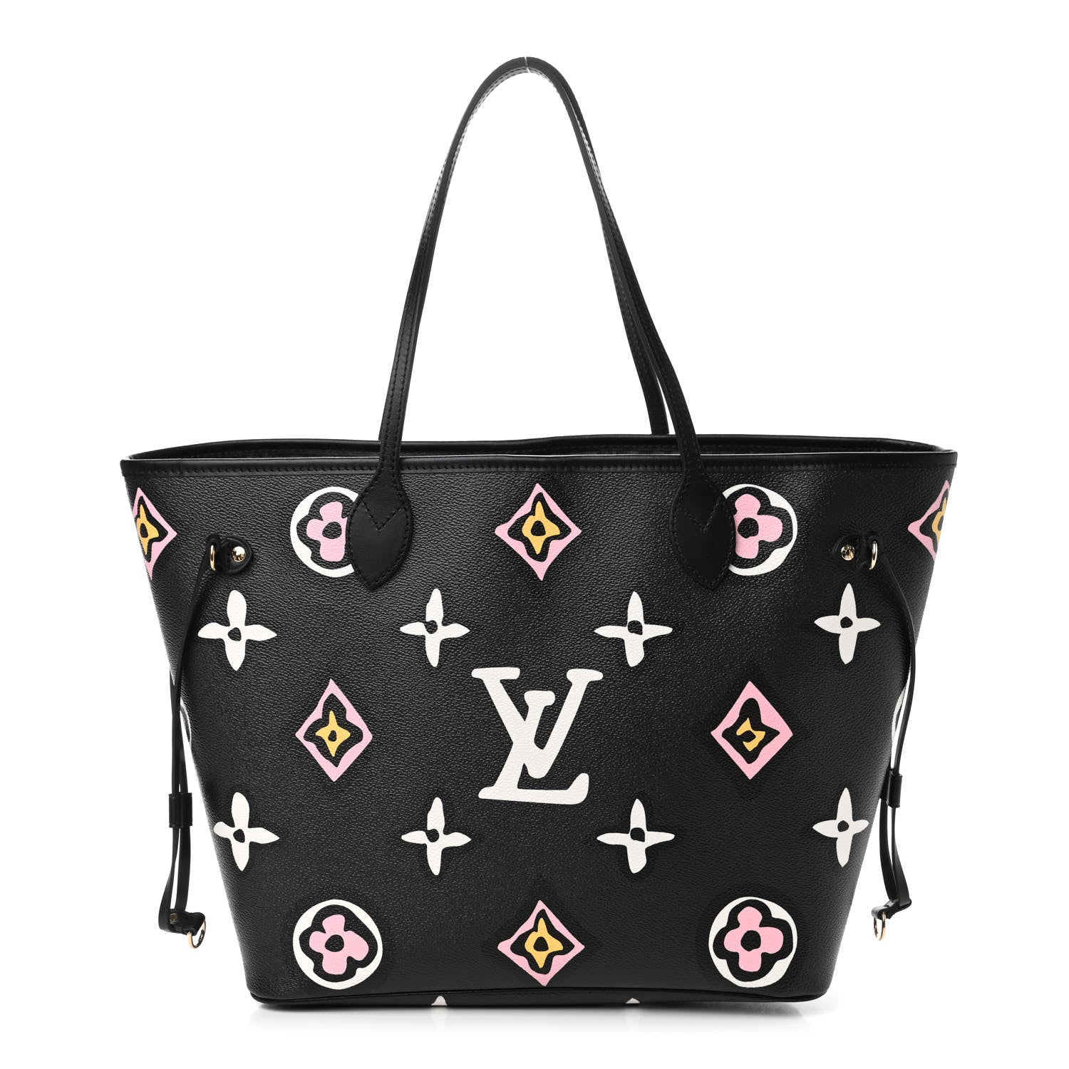 Louis Vuitton Monogram Giant Wild At Heart Neverfull MM Black 1 of 4