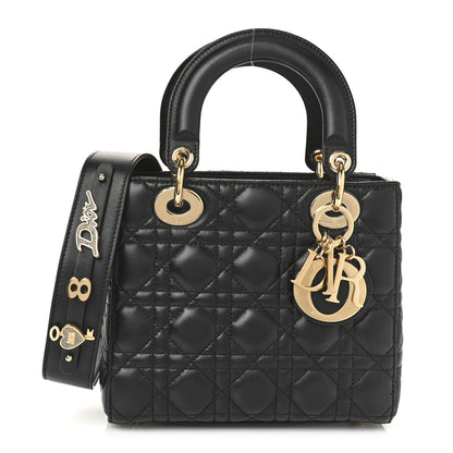 Christian Dior Lambskin Cannage Small My ABCDior Lady Dior Black 1 of 8