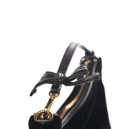 Prada Velluto Logo Pochette Black 8 of 8