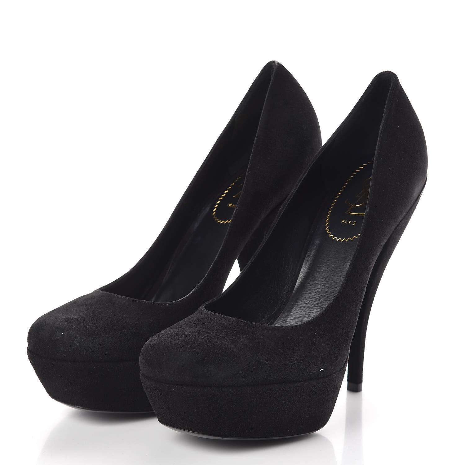 Saint Laurent Kid Scamosciato Lucy 105 Pumps 40 Black 3 of 7