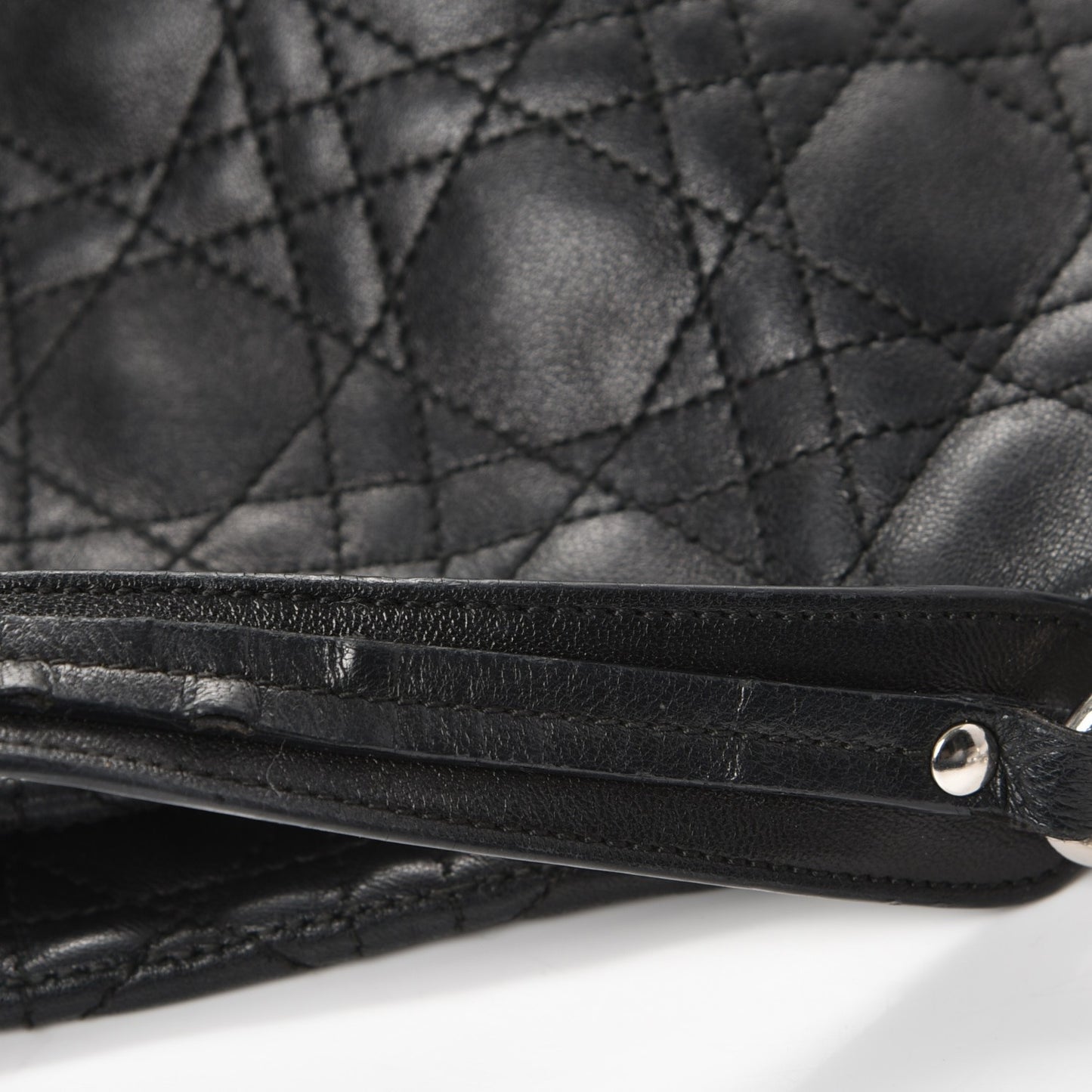 Lambskin Cannage Dior Soft Shopping Tote Black